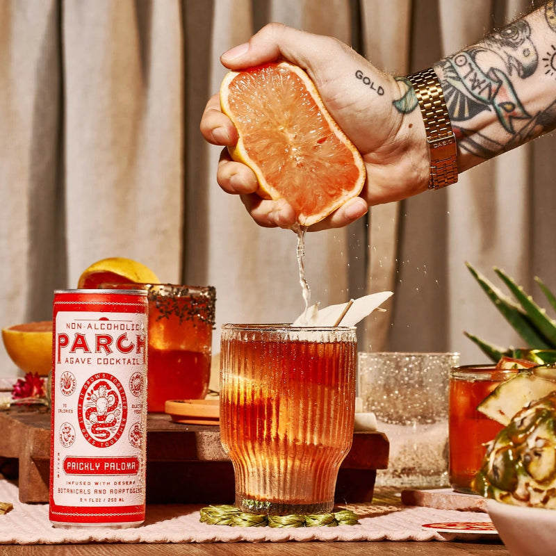 Parch Prickly Paloma Non-Alcoholic Agave Cocktail Single Can
