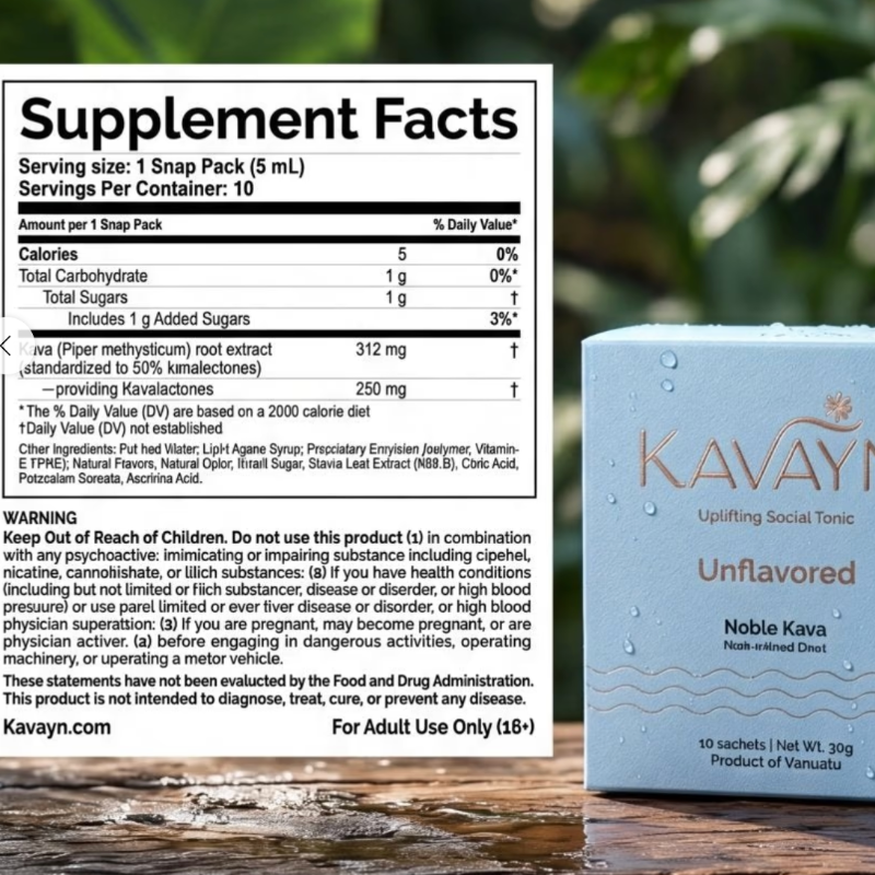 Kavayn Noble Kava Snap Pack Single