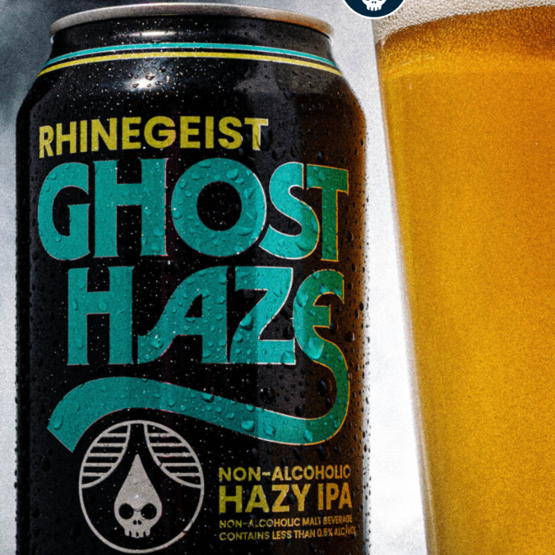 Rhinegeist Ghost Haze Non-Alcoholic Hazy IPA Single Can