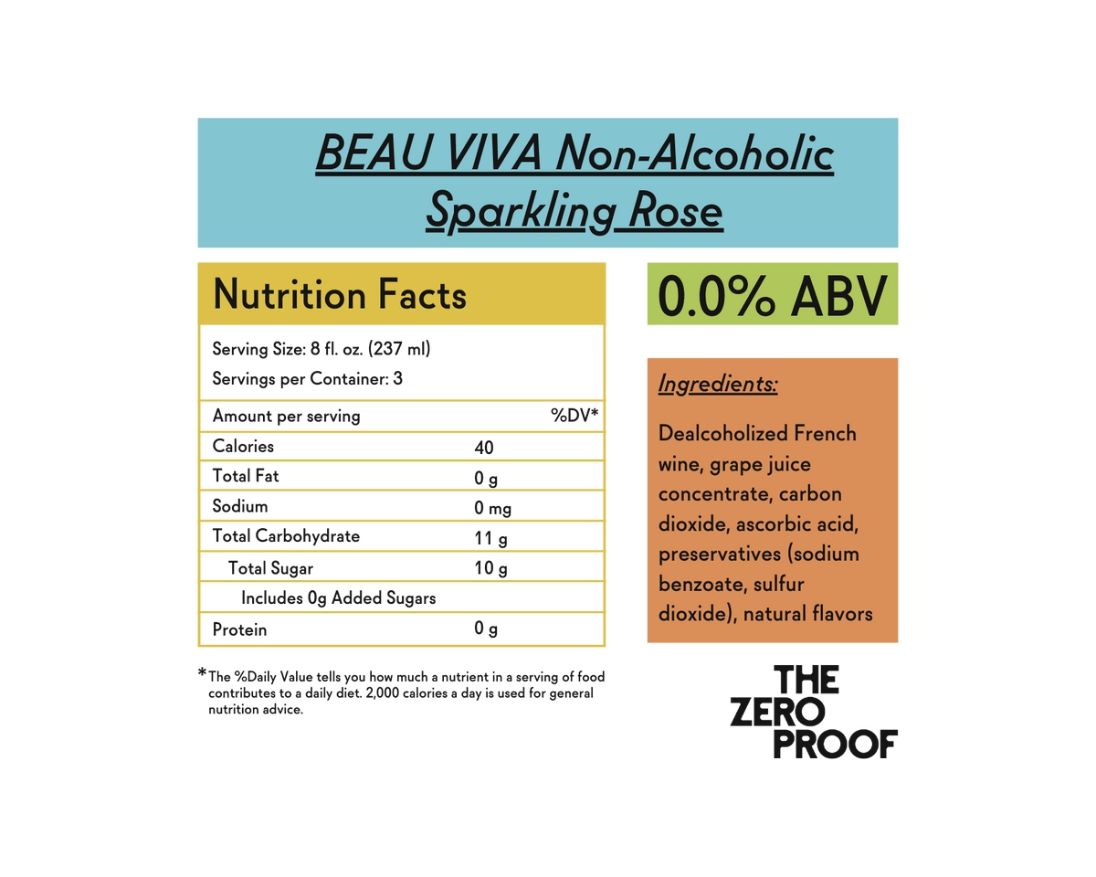 BEAU VIVA Non-Alcoholic Sparkling Rose (Online Exclusive)