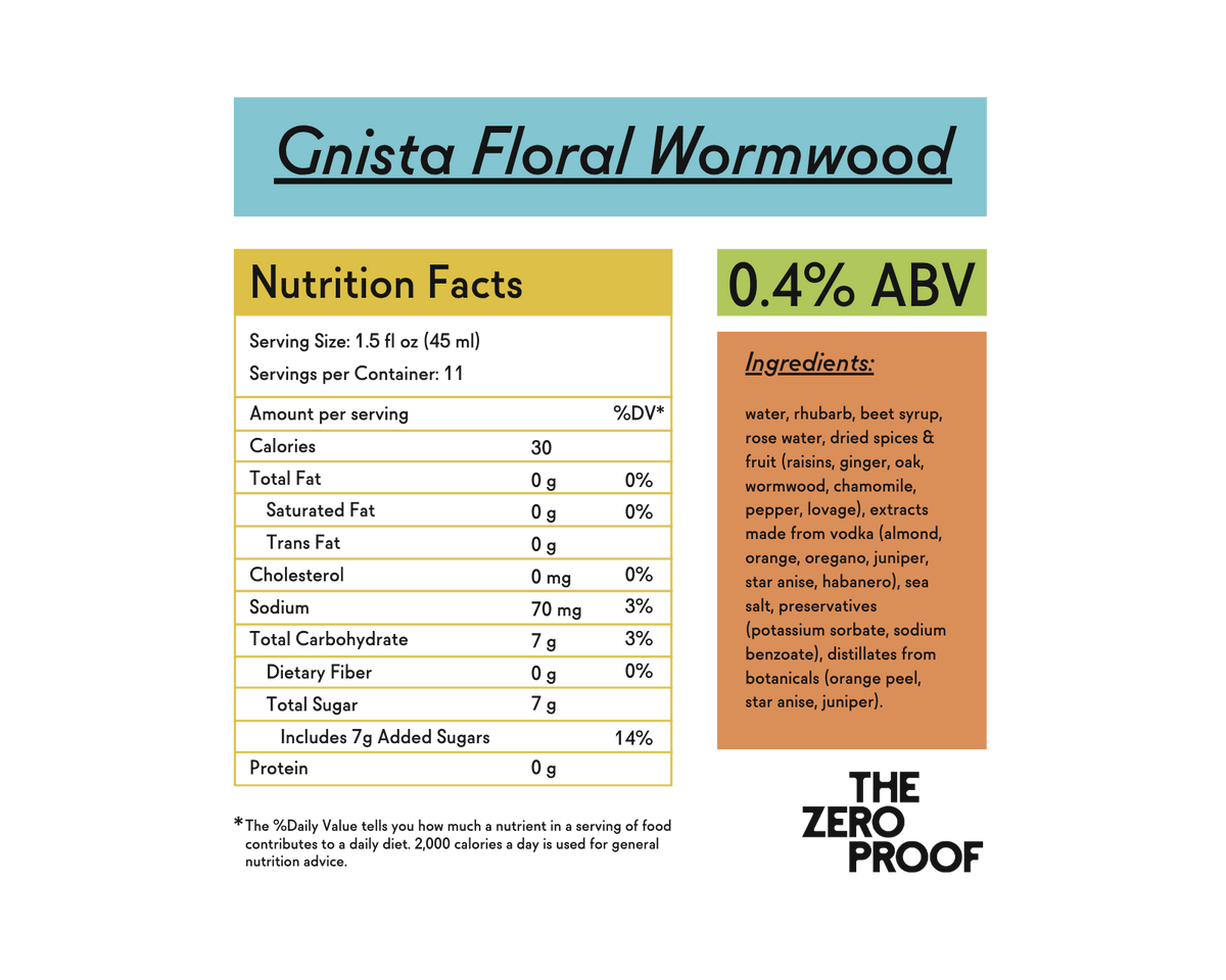 Gnista Floral Wormwood Non-Alcoholic Spirit (Online Exclusive)