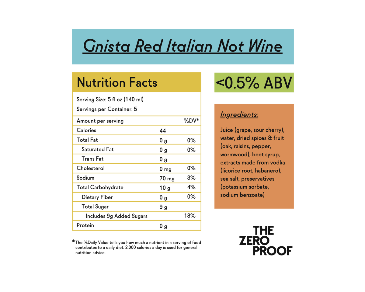 Gnista Red Italian Non-Alcoholic Wine (Online Exclusive)