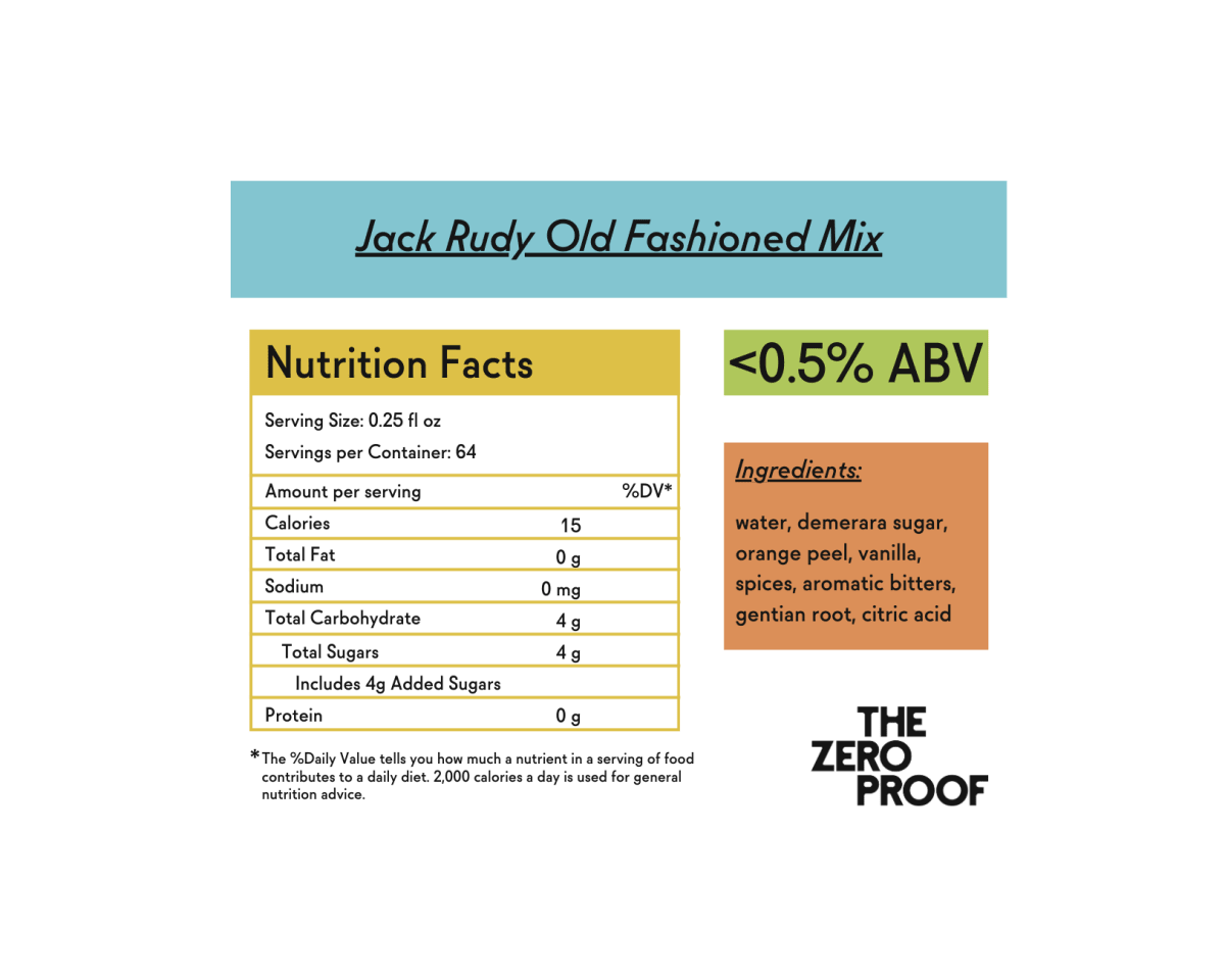 Jack Rudy Old Fashioned Mix (Online Exclusive)