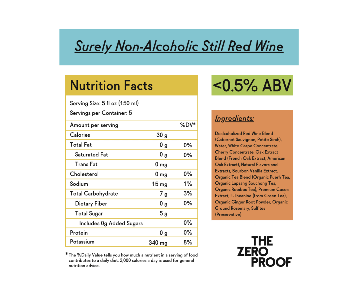 Surely Non-Alcoholic Still Red Wine (Online Exclusive)