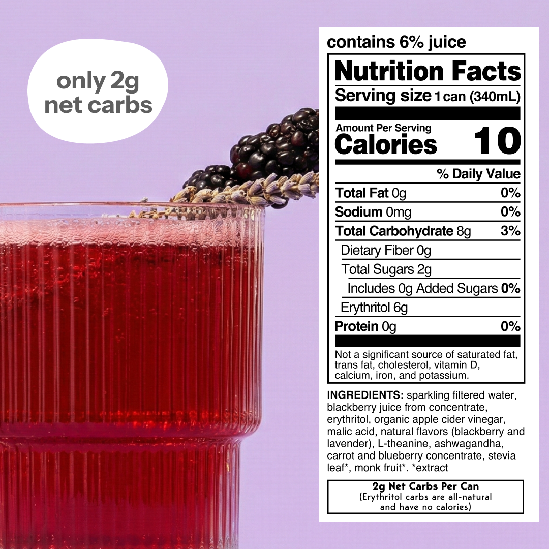 blackberry lavender (botanical soda | 24 pack) (Online Exclusive)