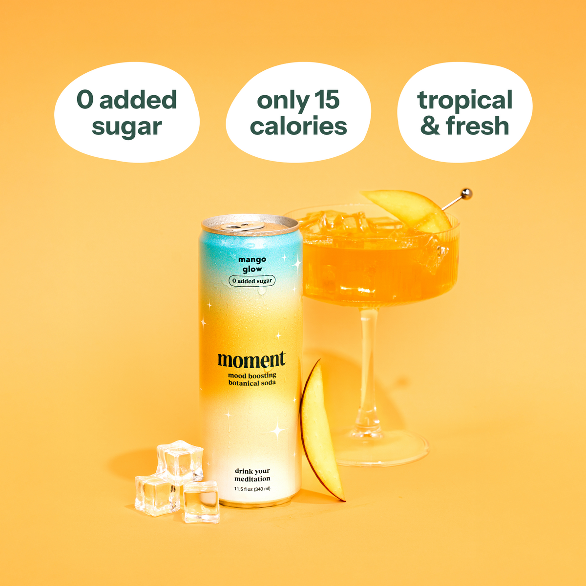 mango glow (botanical soda | 12 pack) (Online Exclusive)
