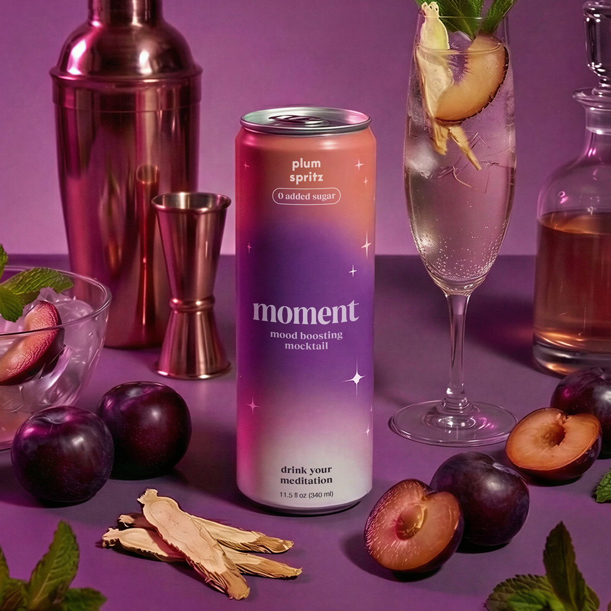 plum spritz (sparkling mocktail | 12 pack) (Online Exclusive)
