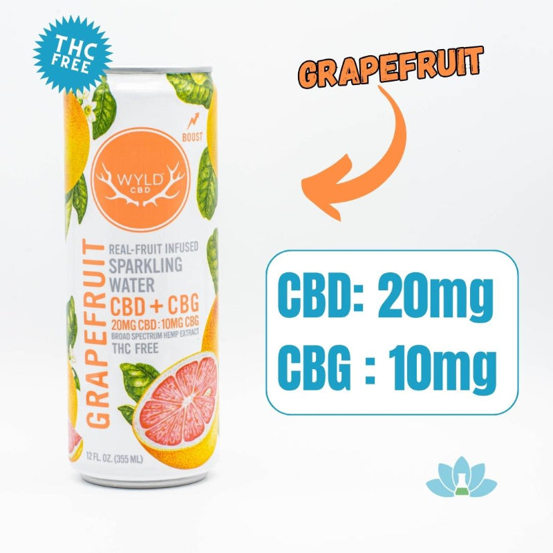 WYLD Hemp Grapefruit Sparkling Water