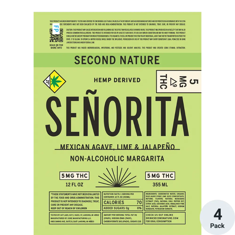 Señorita Mexican Agave Lime Jalapeño 10mg