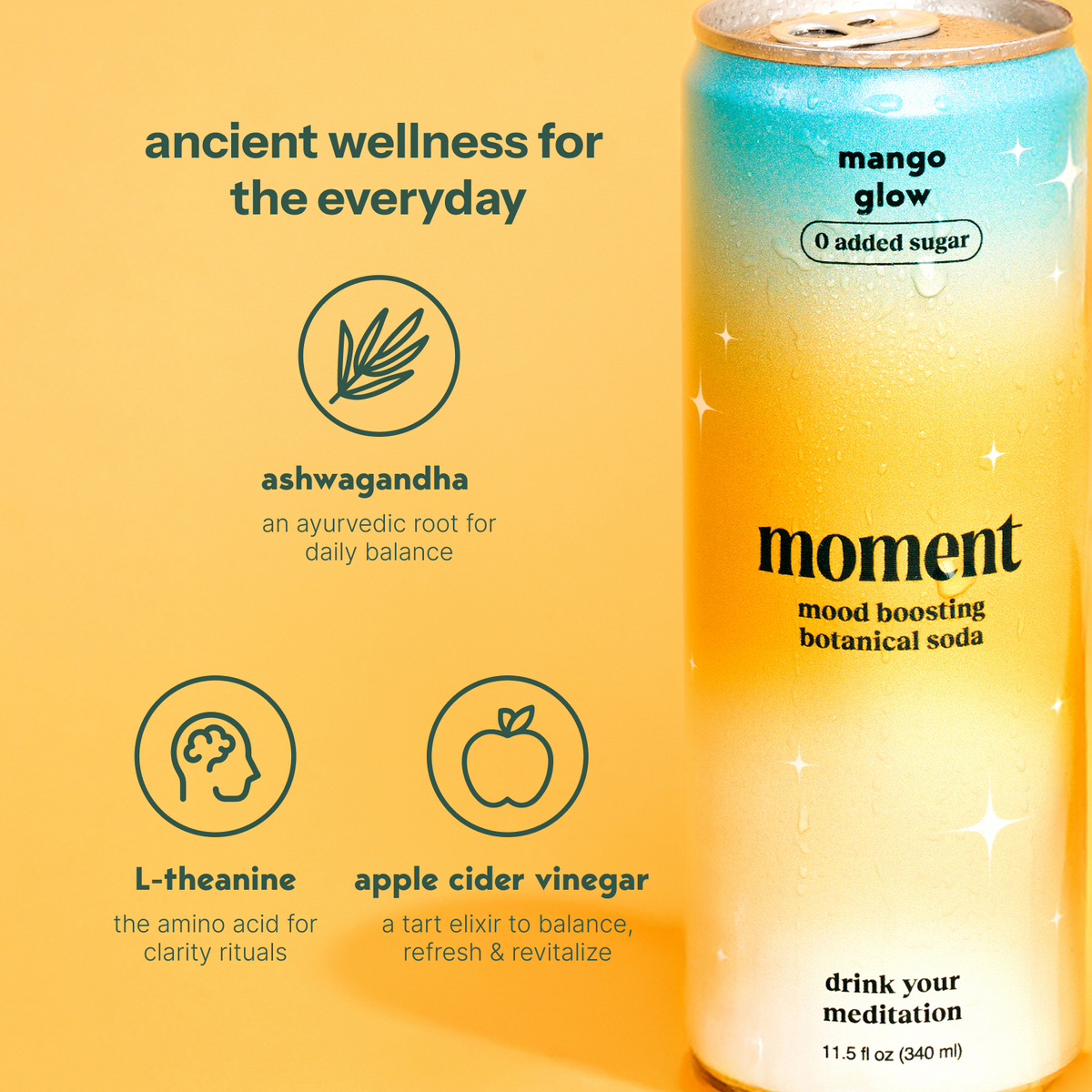 mango glow (botanical soda | 12 pack) (Online Exclusive)