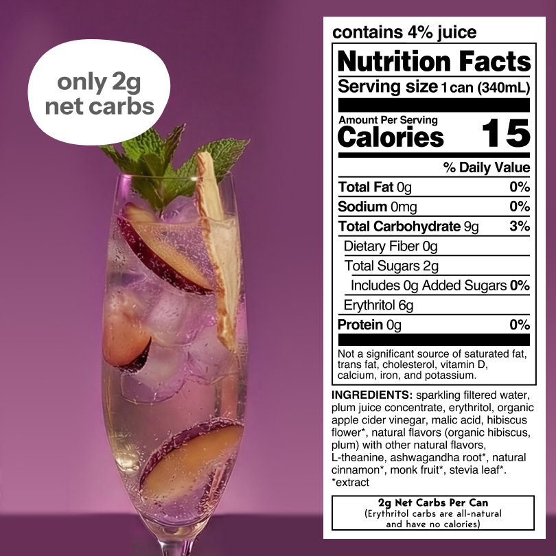 plum spritz (sparkling mocktail | 12 pack) (Online Exclusive)