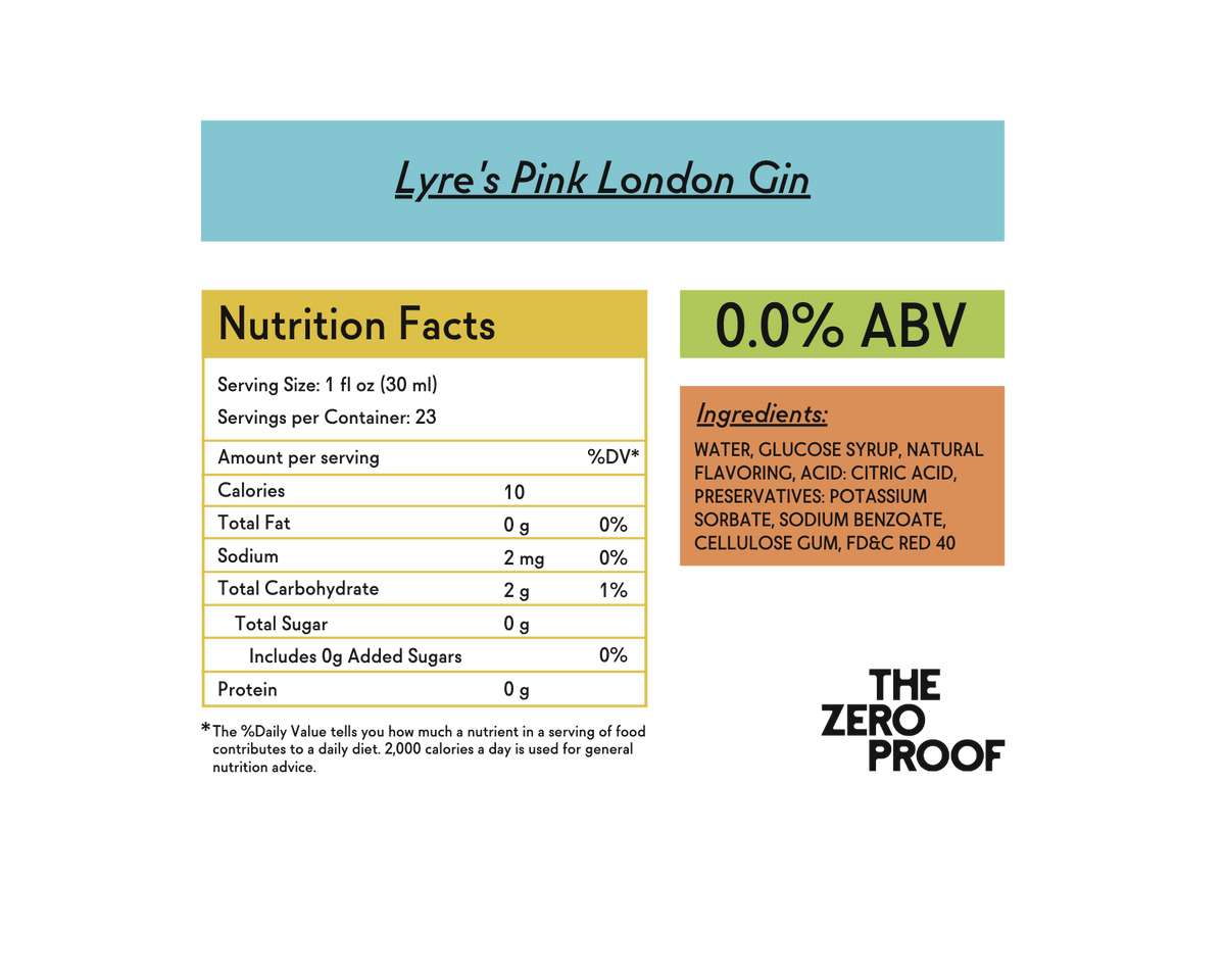Lyre's Non-Alcoholic Pink London Gin (Online Exclusive)