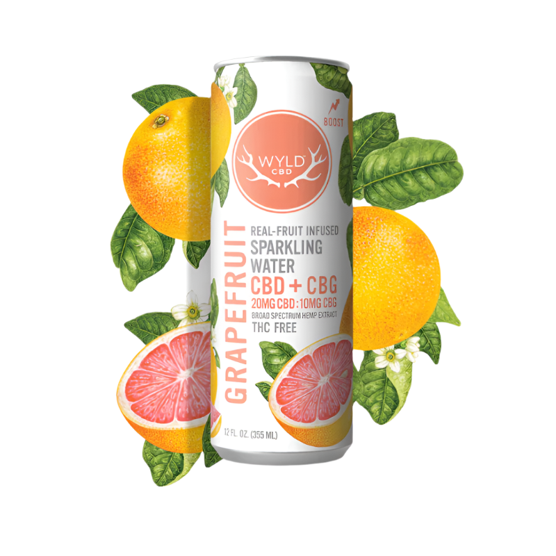 WYLD Hemp Grapefruit Sparkling Water