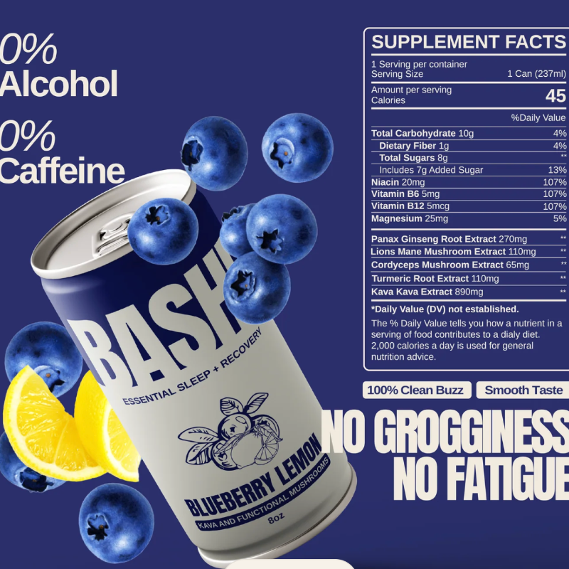Bashi Kava Drink - Blueberry Lemon Sleep
