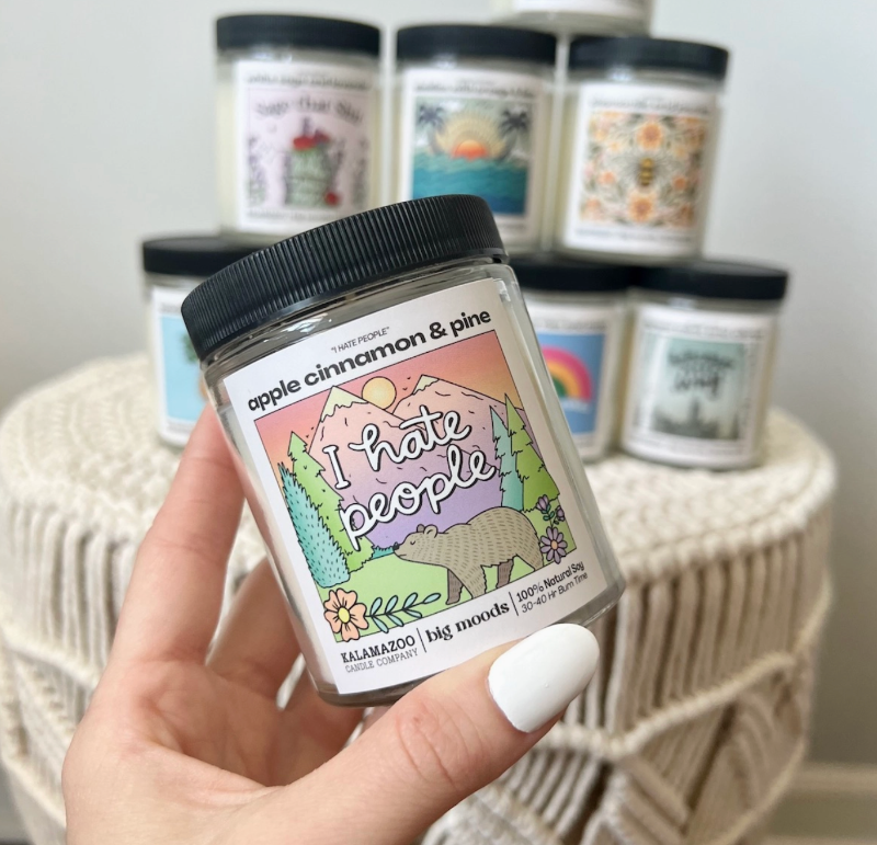 "I Hate People" Candle – Funny Gift for Introverts and Nature Lovers