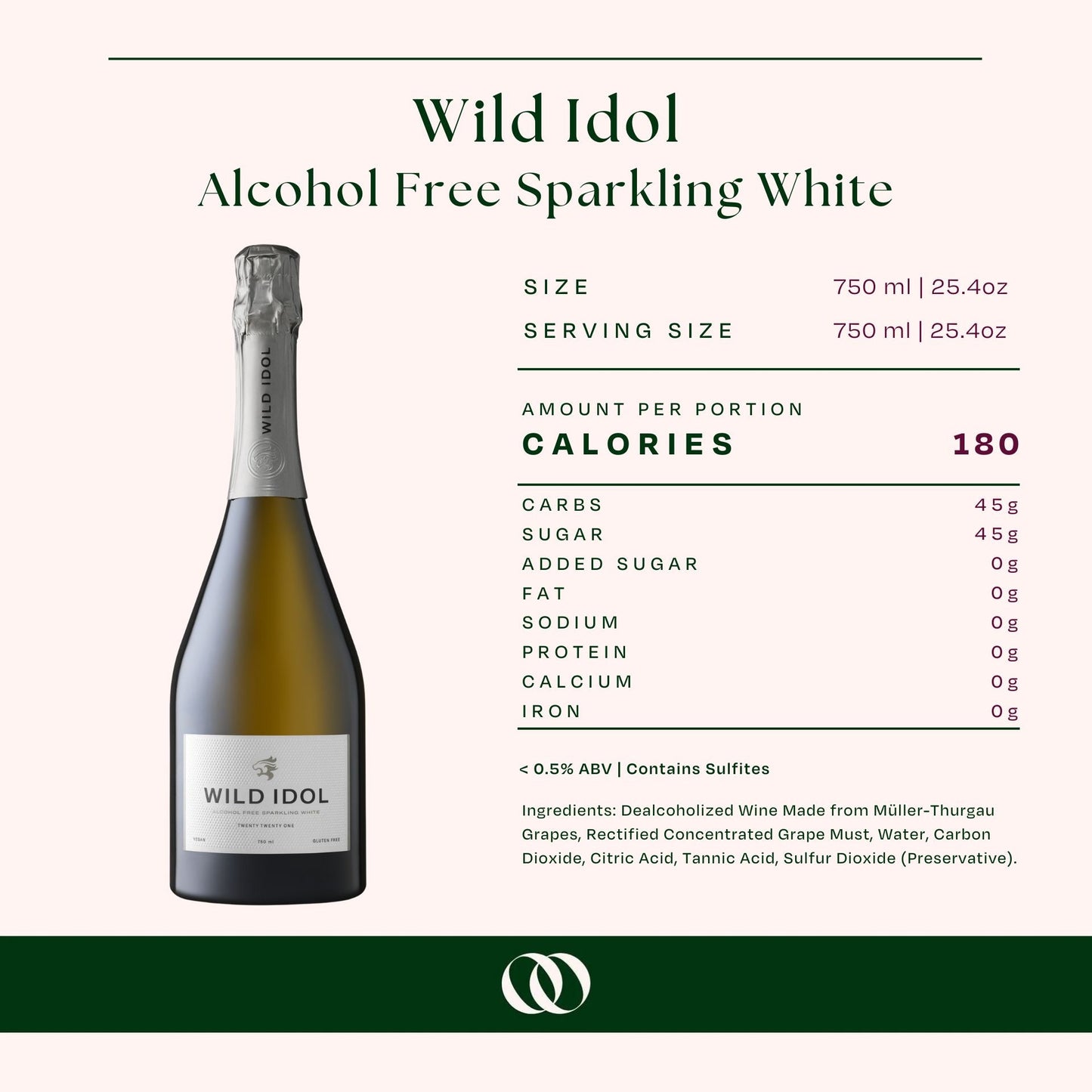 Wild Idol - Alcohol Free Sparkling White 750ml (online Exclusive)