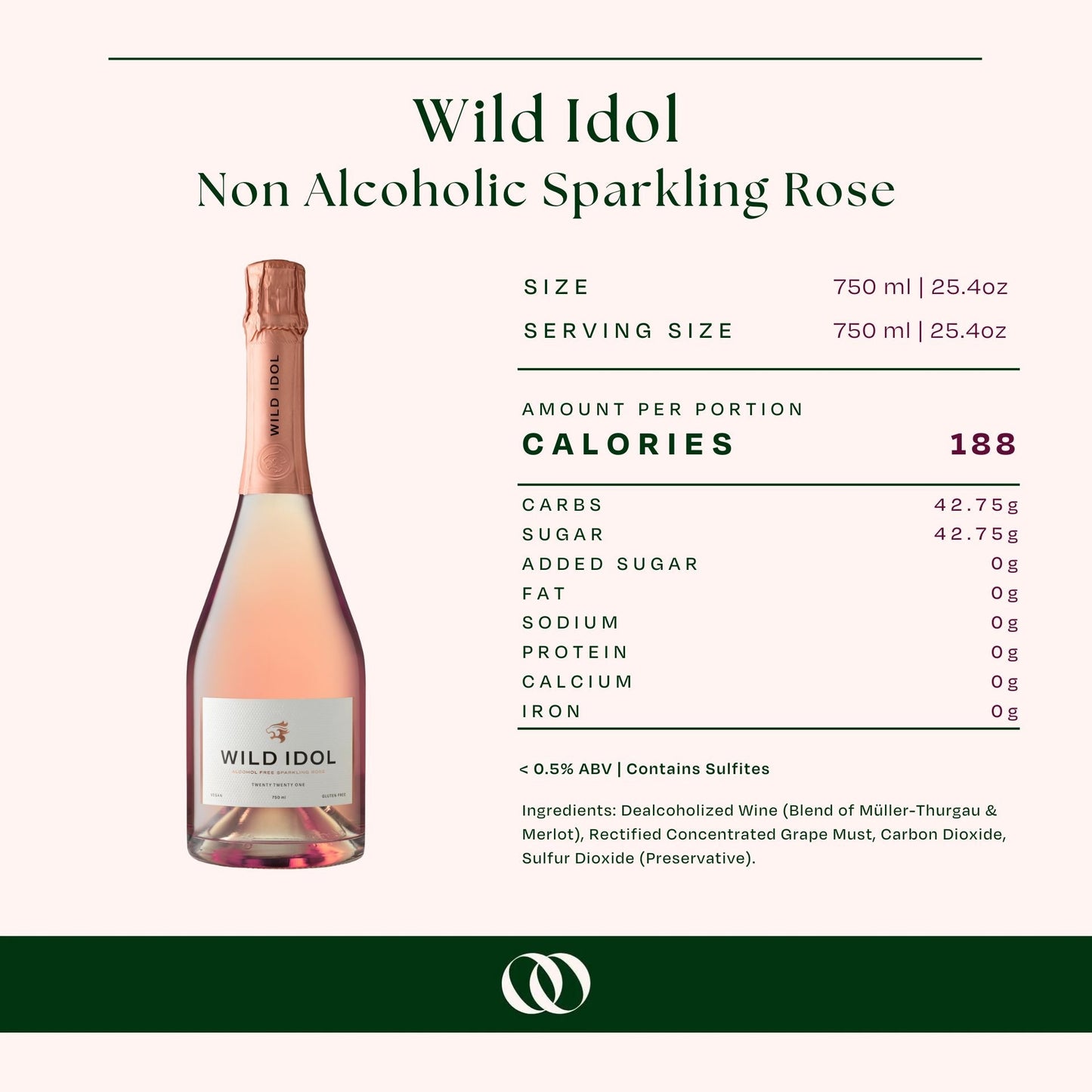 Wild Idol - Alcohol-Free Sparkling Rose 750ml (online Exclusive)