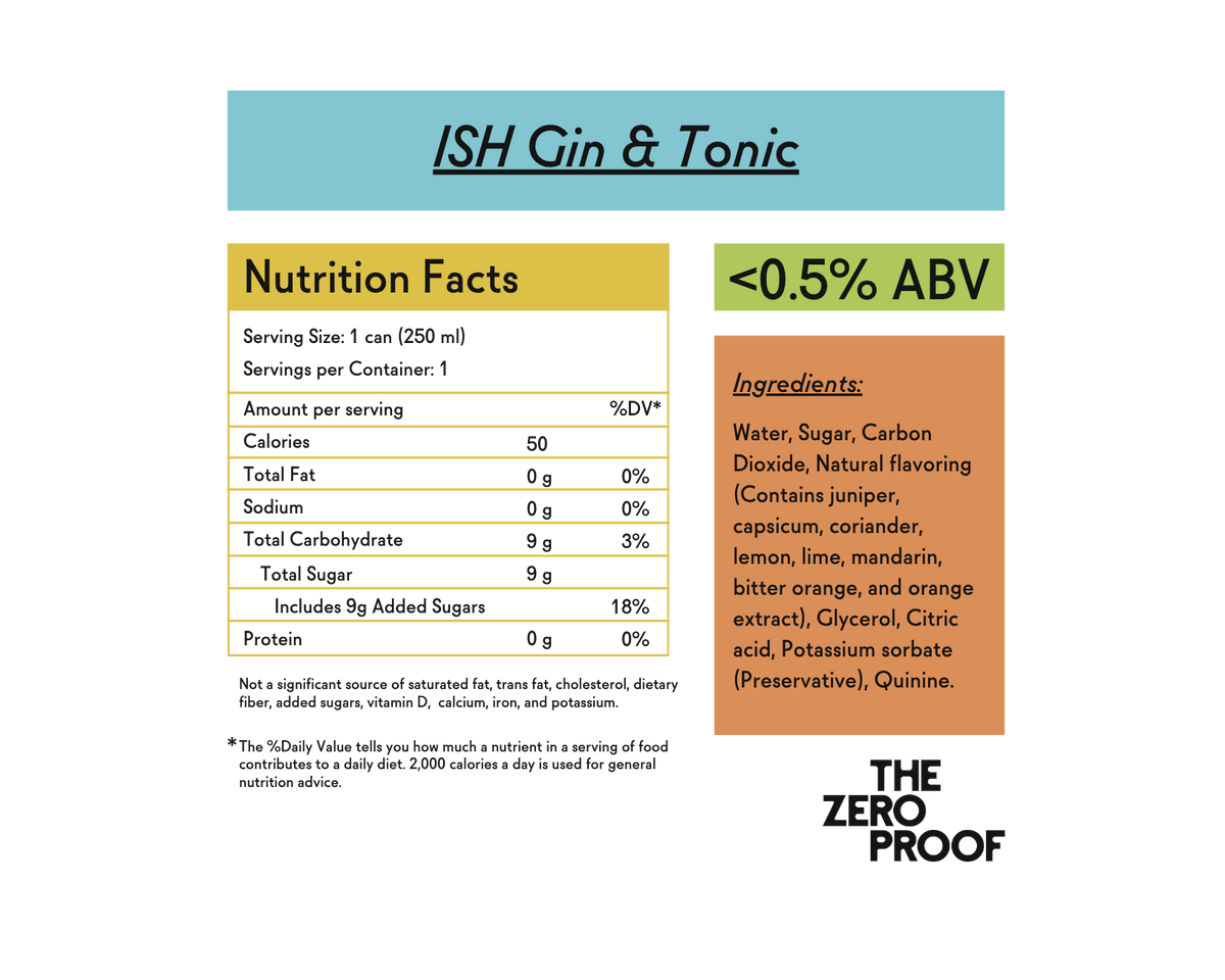 ISH Non-Alcoholic Gin & Tonic (Online Exclusive)