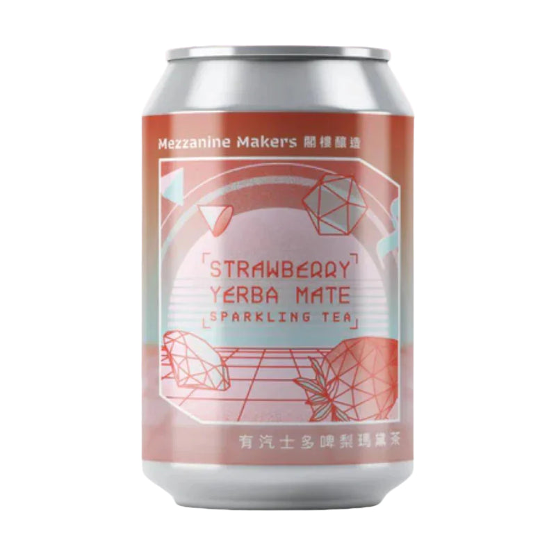 Mezzanine Makers Strawberry Sparkling Yerba Mate