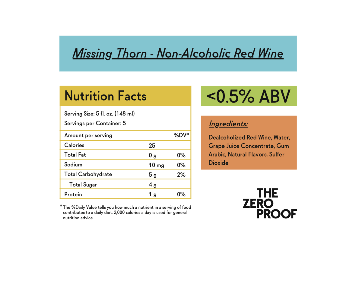 Missing Thorn Non-Alcoholic Red (Online Exclusive)