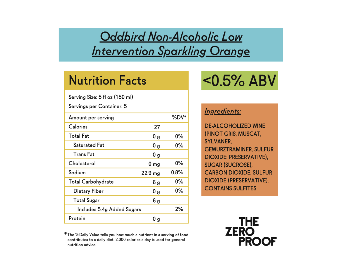 Oddbird Low Intervention Sparkling Orange (Online Exclusive)