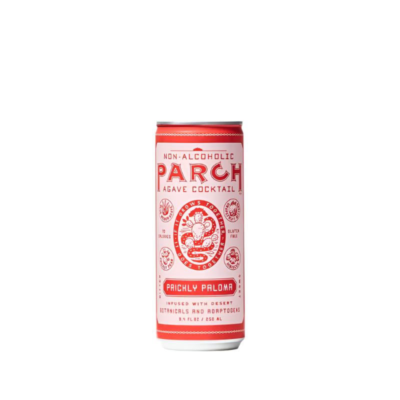 Parch Prickly Paloma Non-Alcoholic Agave Cocktail Single Can