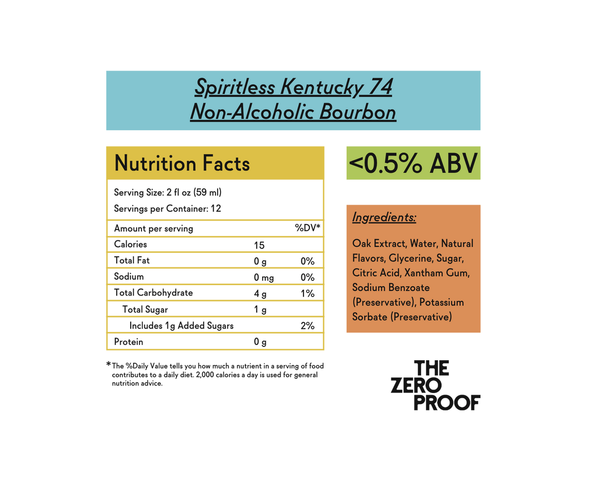 Spiritless Kentucky 74 Non-Alcoholic Bourbon (Online Exclusive)